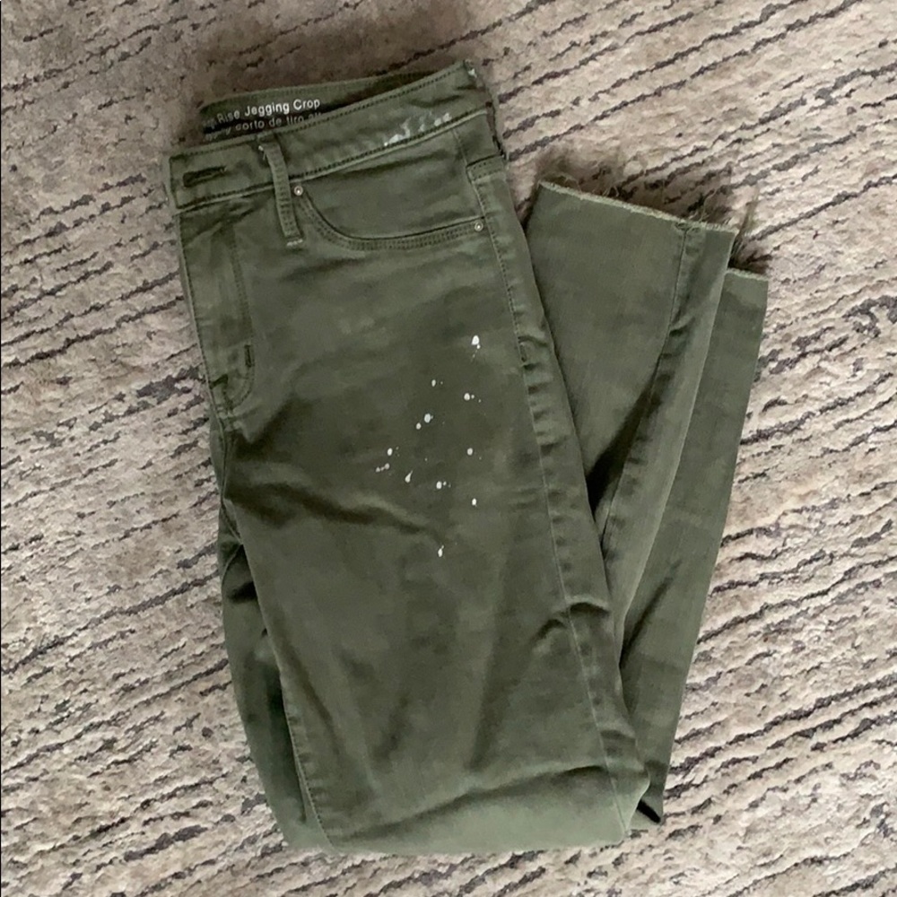 High rise jegging cropped jeans